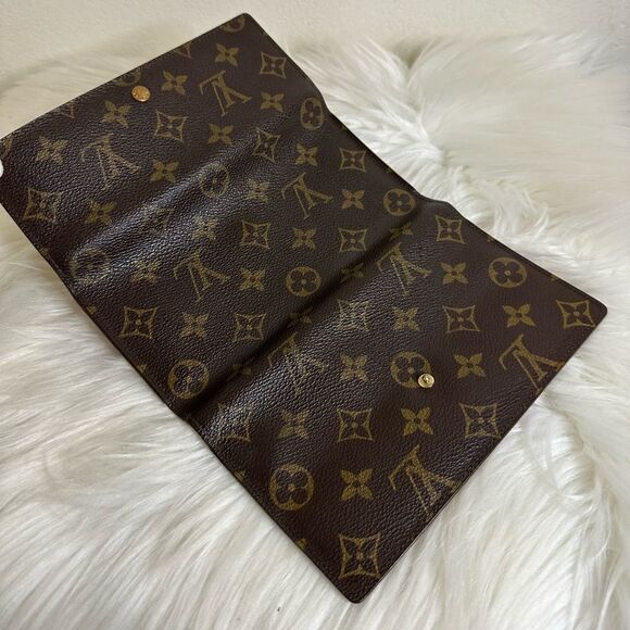 💯Authentic Louis Vuitton Monogram Trifold Long Wallet🍀 - Picture 8 of 14